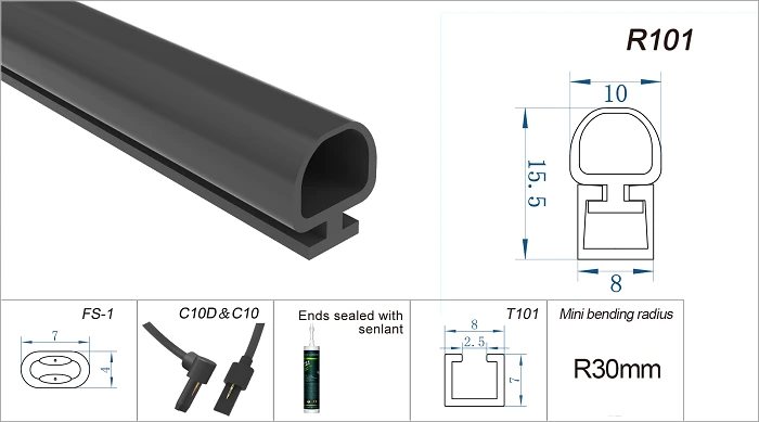 Mini Rubber Safety Edge Sensor
